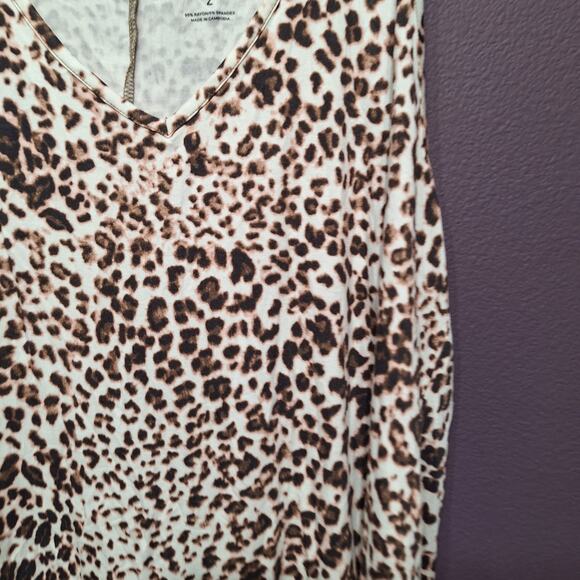 Torrid Super Soft Knits leopard print long tank 2x plus size - Picture 2 of 5